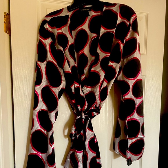 Lane Bryant dress wrap top with bell sleeves 18/20 - Picture 1 of 11